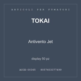 Tokai Antivento Jet — display 50 pz