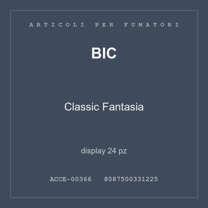 BIC Classic Fantasia — display 70 pz
