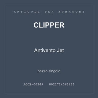 Clipper Antivento Jet — pezzo singolo