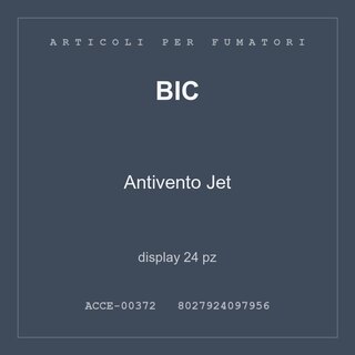 BIC Antivento Jet — display 24 pz