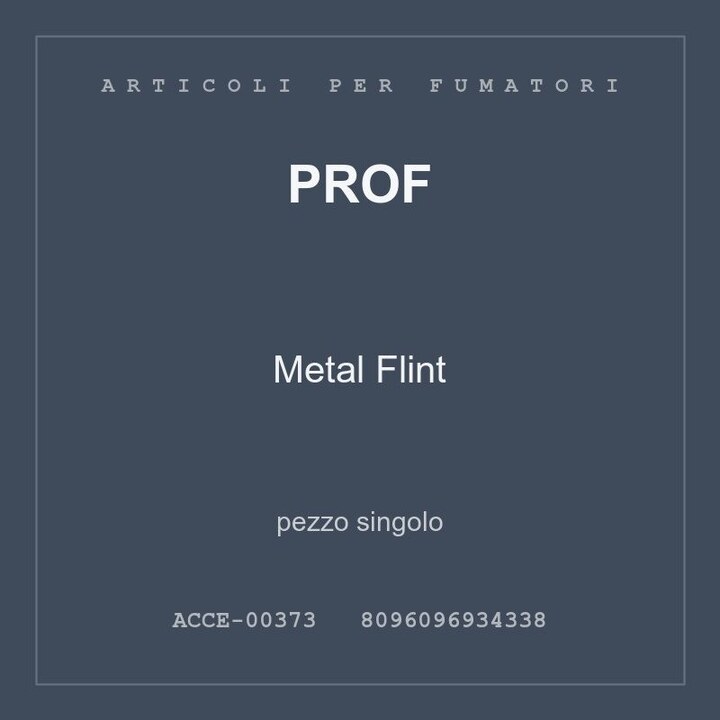 Prof Metal Flint — pezzo singolo