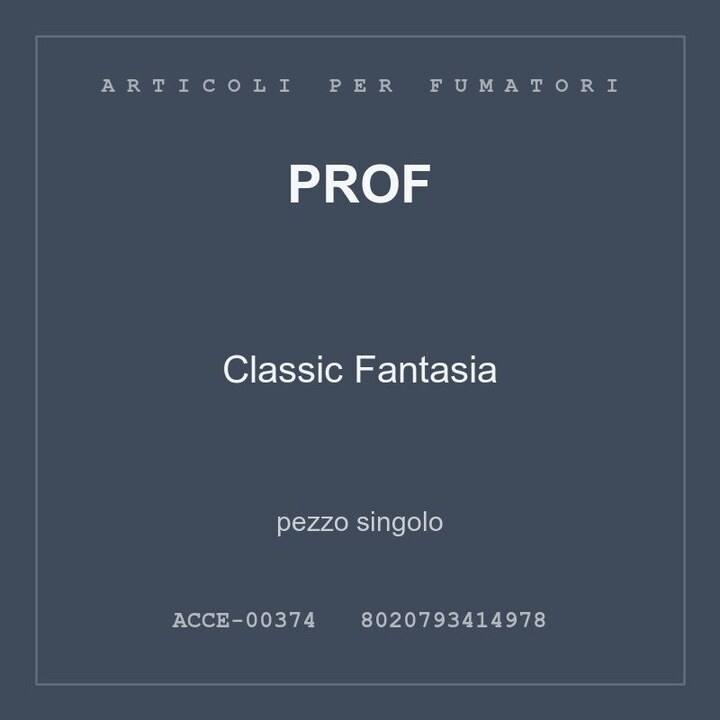 Prof Classic Fantasia — pezzo singolo