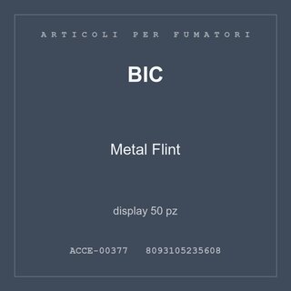 BIC Metal Flint — display 25 pz