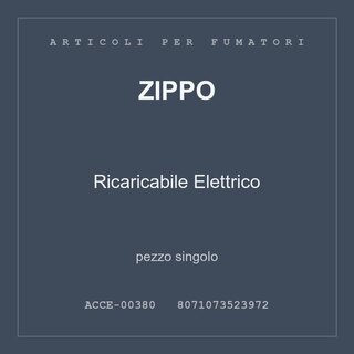 Zippo Ricaricabile Elettrico — pezzo singolo