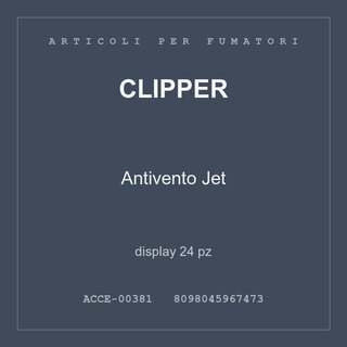 Clipper Antivento Jet — display 24 pz