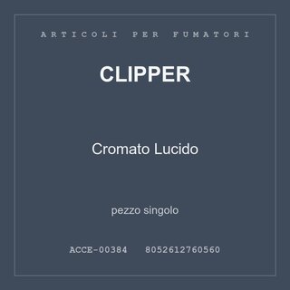 Clipper Cromato Lucido — conf. 2 pz