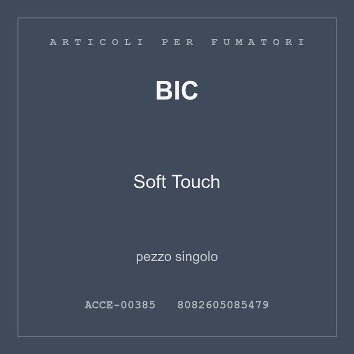 BIC Soft Touch — pezzo singolo