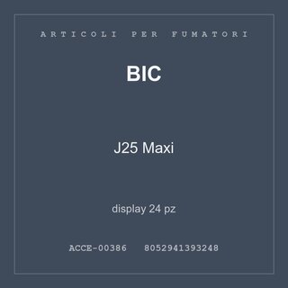 BIC J25 Maxi — display 12 pz