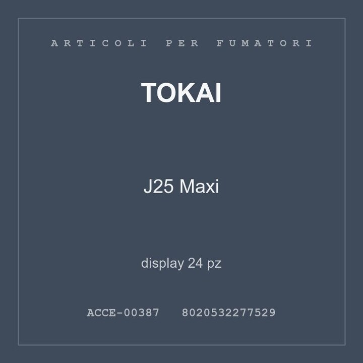 Tokai J25 Maxi — display 12 pz