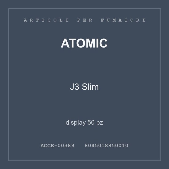 Atomic J3 Slim — display 50 pz