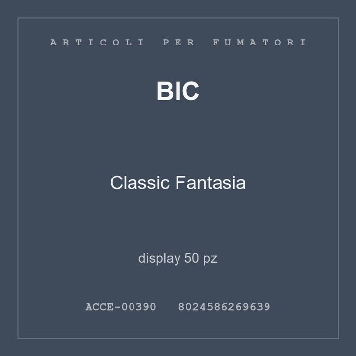 BIC Classic Fantasia — display 25 pz