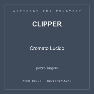 Clipper Cromato Lucido — conf. 3 pz