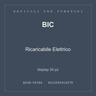 BIC Ricaricabile Elettrico — display 24 pz