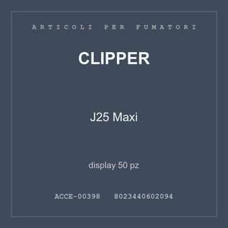 Clipper J25 Maxi — display 50 pz