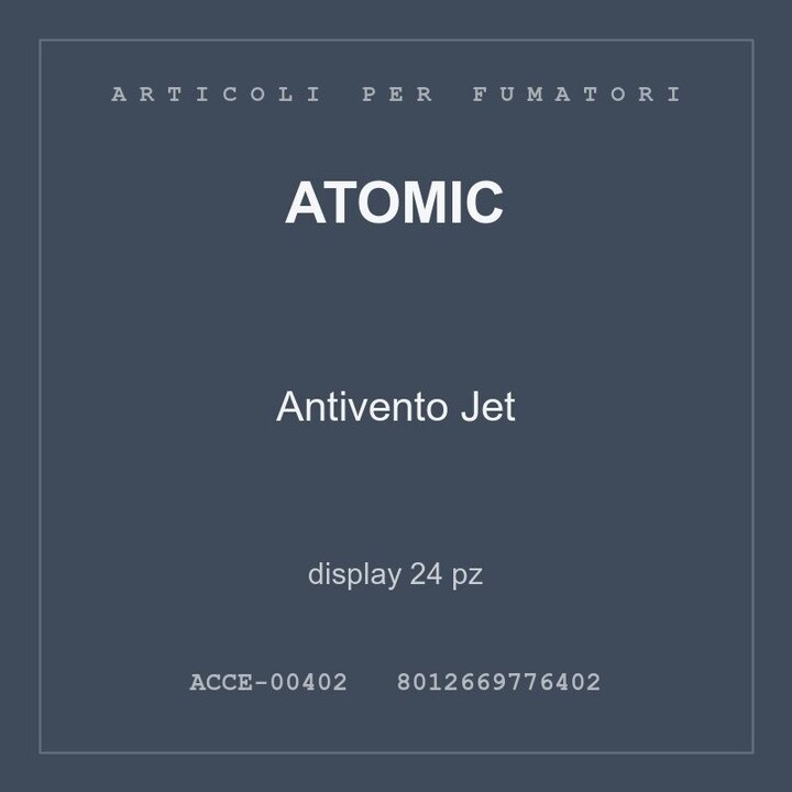 Atomic Antivento Jet — display 24 pz