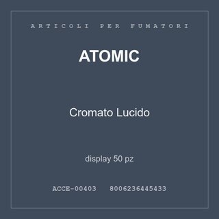 Atomic Cromato Lucido — display 50 pz