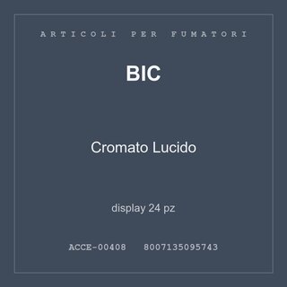 BIC Cromato Lucido — display 12 pz