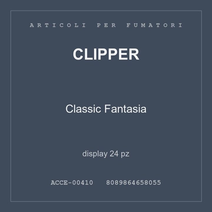 Clipper Classic Fantasia — display 24 pz