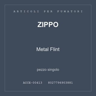 Zippo Metal Flint — conf. 3 pz