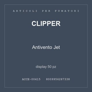 Clipper Antivento Jet — display 50 pz