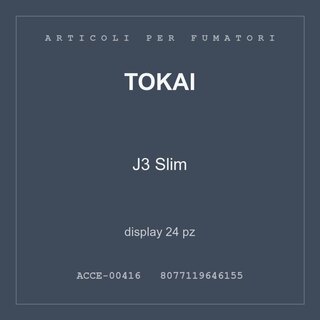 Tokai J3 Slim — display 24 pz