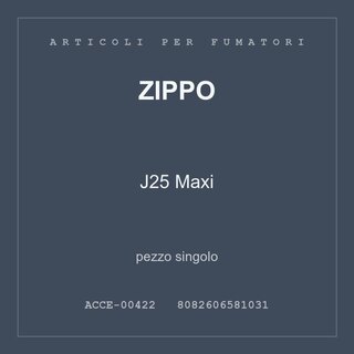 Zippo J25 Maxi — conf. 2 pz