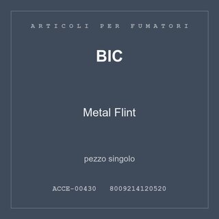 BIC Metal Flint — pezzo singolo