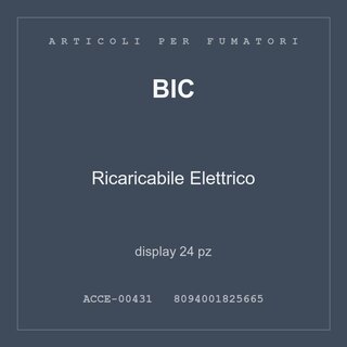 BIC Ricaricabile Elettrico — display 12 pz