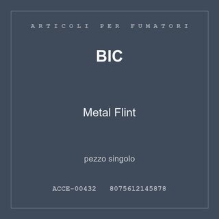 BIC Metal Flint — conf. 2 pz