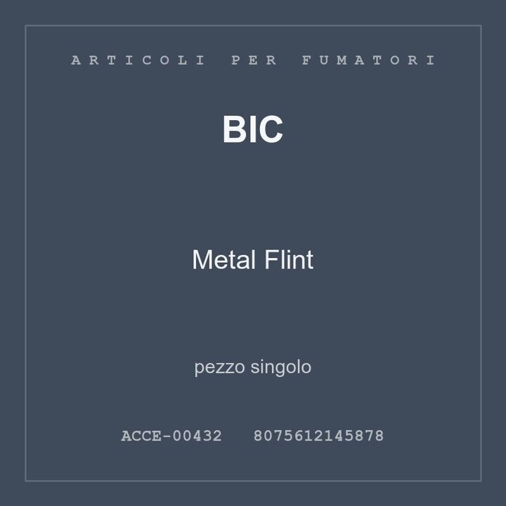 BIC Metal Flint — conf. 2 pz