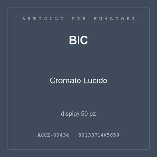 BIC Cromato Lucido — display 50 pz