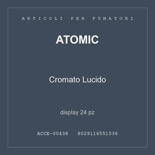 Atomic Cromato Lucido — display 24 pz
