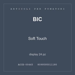 BIC Soft Touch — display 24 pz