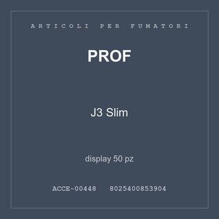Prof J3 Slim — display 50 pz