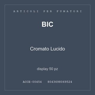 BIC Cromato Lucido — display 25 pz