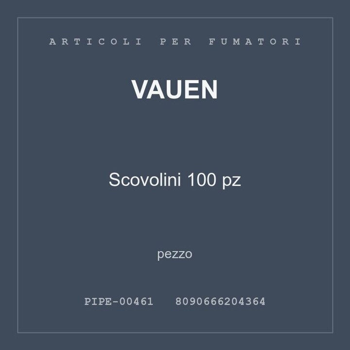Vauen Scovolini 100 pz — pezzo