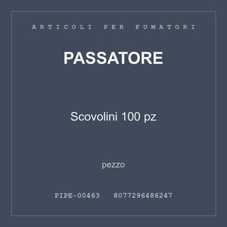 Passatore Scovolini 100 pz — pezzo