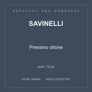 Savinelli Pressino ottone — conf. 12 pz