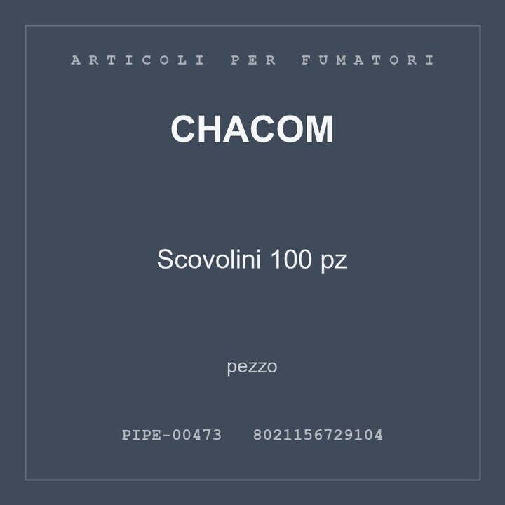 Chacom Scovolini 100 pz — pezzo