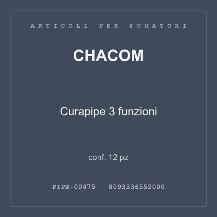 Chacom Curapipe 3 funzioni — conf. 12 pz