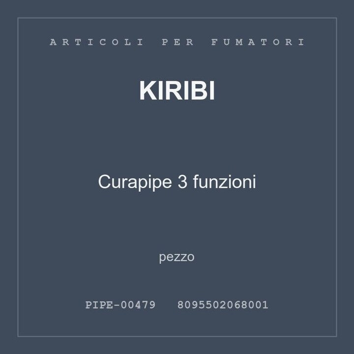 Kiribi Curapipe 3 funzioni — conf. 2 pz