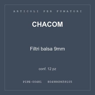 Chacom Filtri balsa 9mm — conf. 12 pz