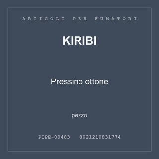 Kiribi Pressino ottone — conf. 2 pz