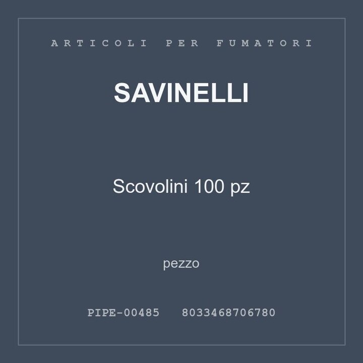 Savinelli Scovolini 100 pz — conf. 2 pz