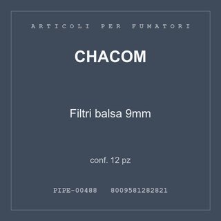 Chacom Filtri balsa 9mm — conf. 6 pz