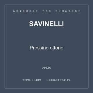 Savinelli Pressino ottone — pezzo