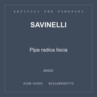 Savinelli Pipa radica liscia — pezzo
