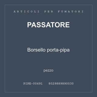 Passatore Borsello porta-pipa — pezzo
