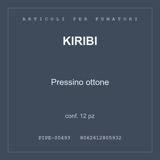 Kiribi Pressino ottone — conf. 12 pz
