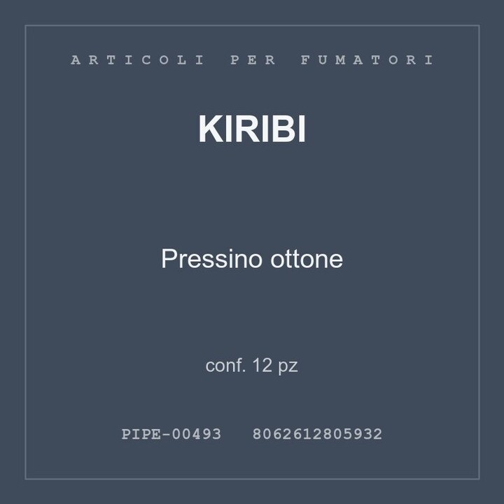 Kiribi Pressino ottone — conf. 12 pz